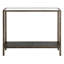 91.4cm Glass Top Console Table-1597483097-1597483096