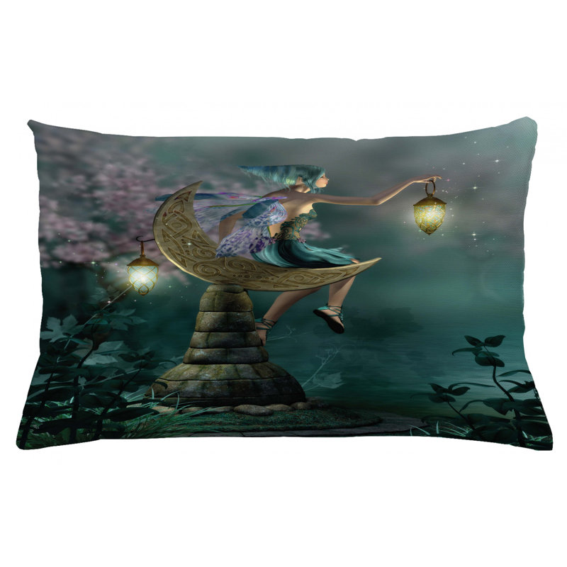 Housse de coussin lombaire intérieur/extérieur imaginaire, 16 po x 26 po
