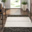 Hand-Knotted High-Quality Beige and Black Area Rug