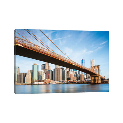 Under Brooklyn Bridge by Matteo Colombo - Wrapped Canvas Gallery-Wrapped Canvas Giclée