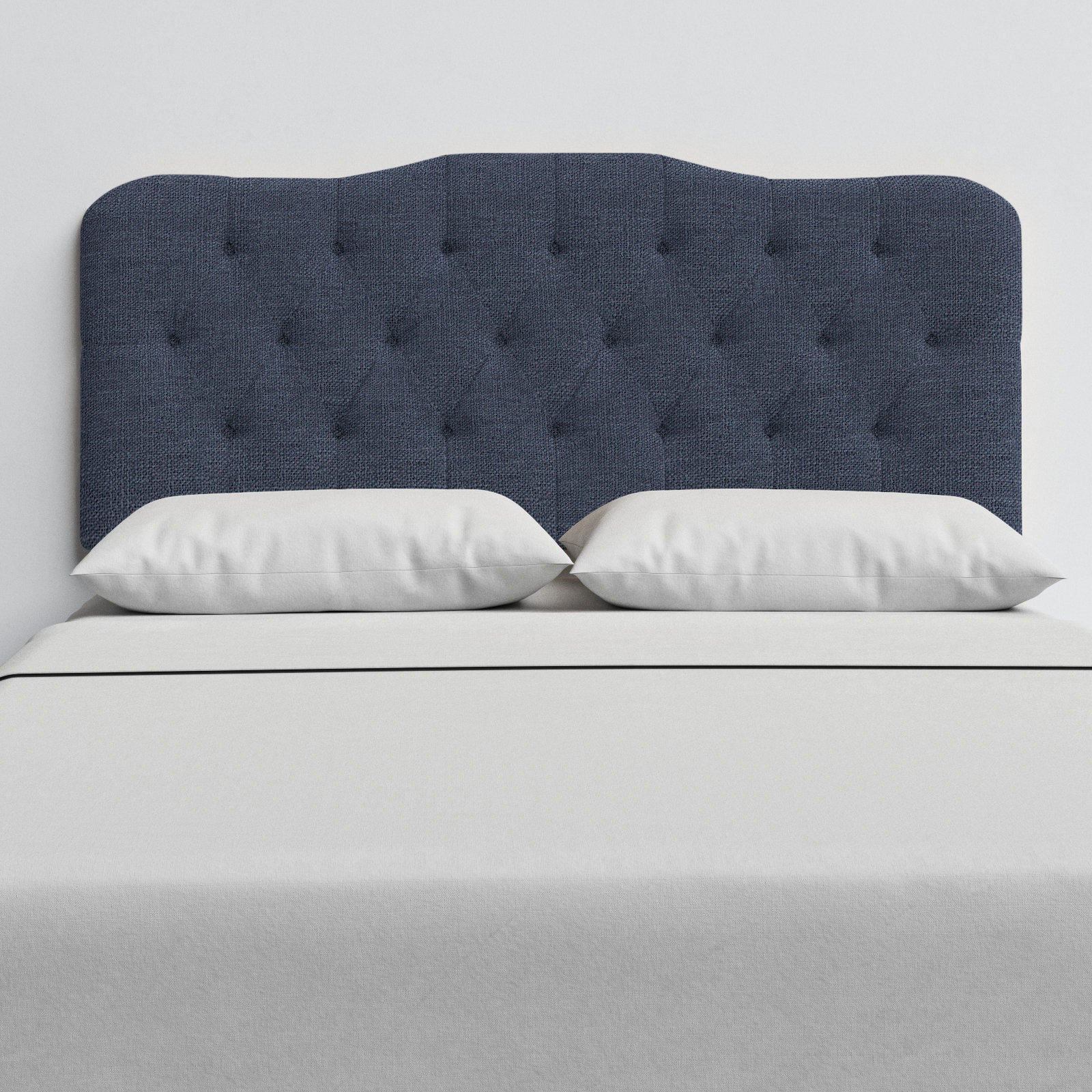 Rodan Headboard, Queen, Classic Navy Linen