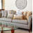 Tara Grass Embroidered Cotton Throw Pillow