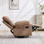 Fauteuil inclinable manuel moderne en chenille avec massage à 8 points et chaleur, fauteuil inclinable et pivotant pour petit salon-130770869