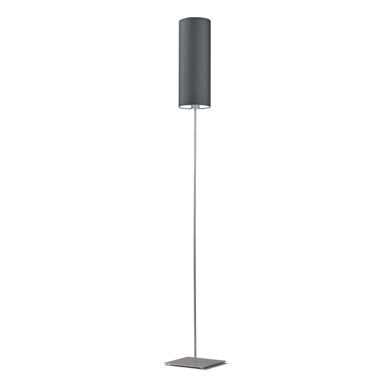Florencja 165cm Traditional Floor Lamp, Graphite, Brushed Steel