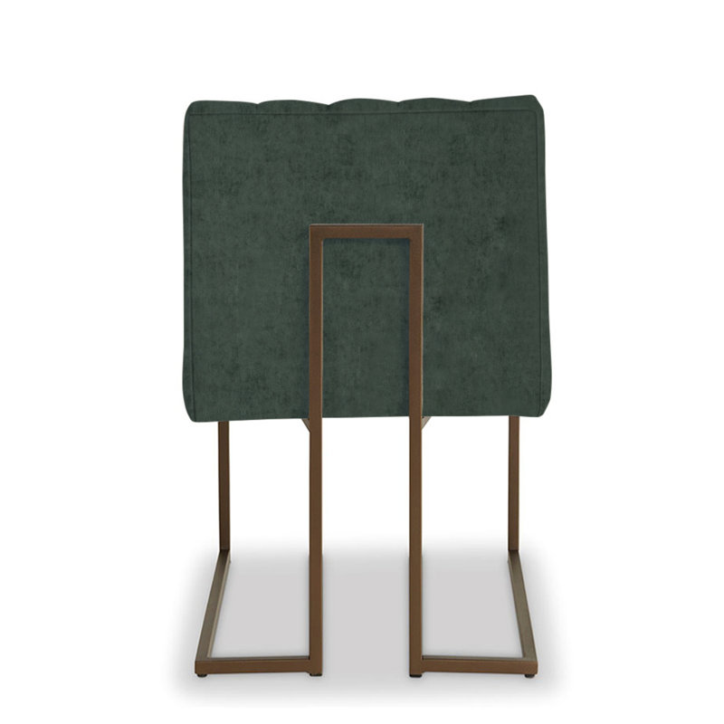 Aerin Upholstered Dining Chair, Emerald Polyester