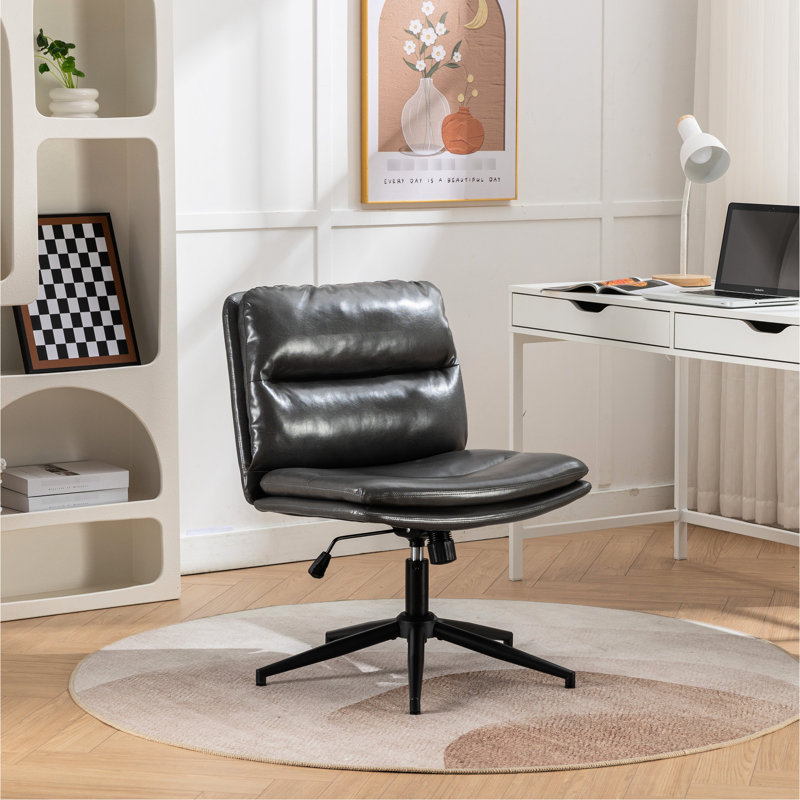 Siège de bureau à hauteur réglable - pivotant à 360°, gris, Hauteur de chaise de bureau/coiffeuse,