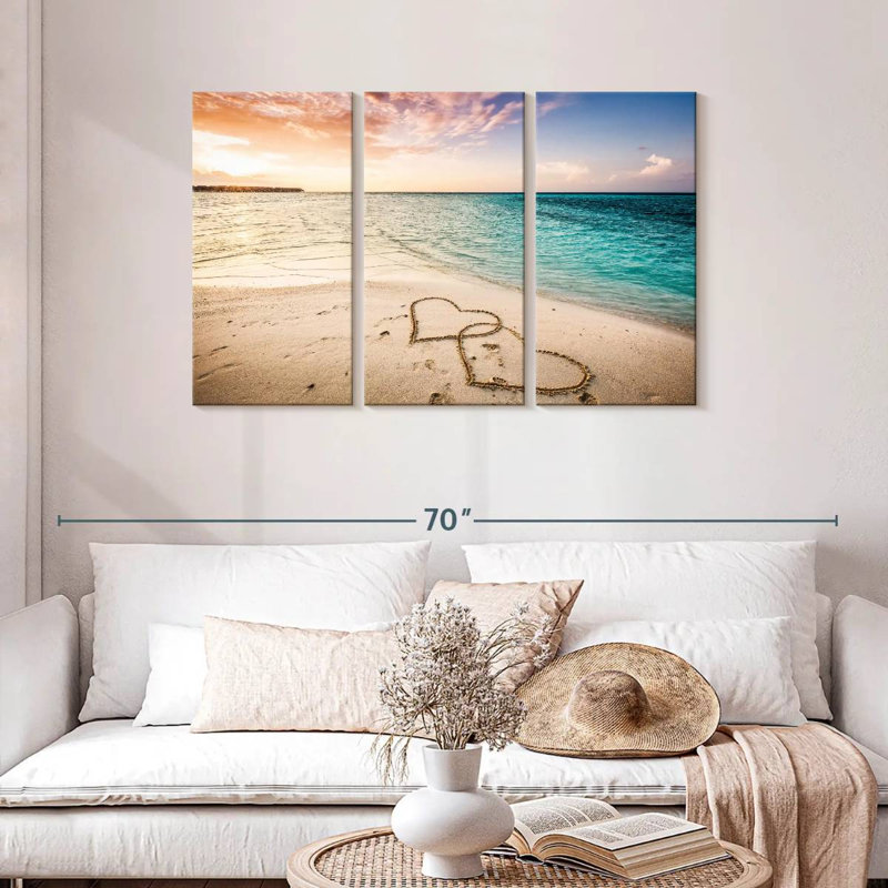 Gillard Beach Sand Romance, H 28 po x l 45 po