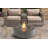 Dzheni Fully Assembled 2 Person Seating Group With Sunbrella Cushions And Round Concrete Firepit-1993477157