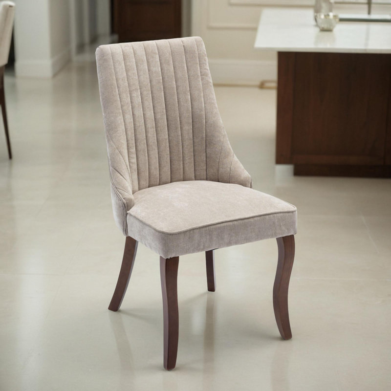 Upholstered Parsons Dining Chair (Set of 2), Beige