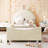 Olear Kids Upholstered Daybed with Rabbit Ear Shaped Headboard,-1502136860