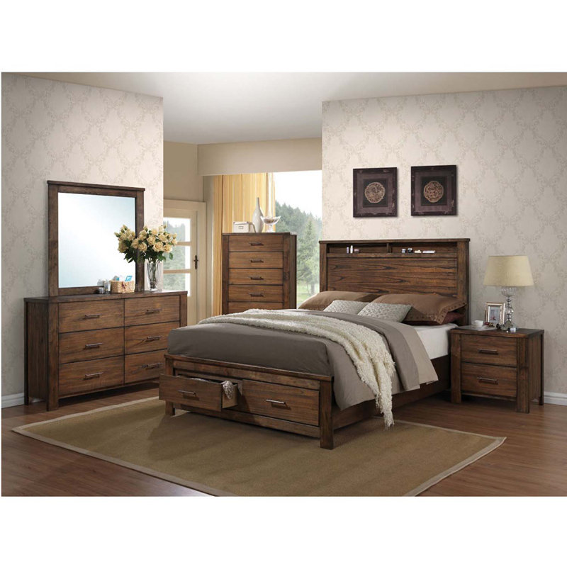 Merrilee 41"x40" Mirror, Oak Finish