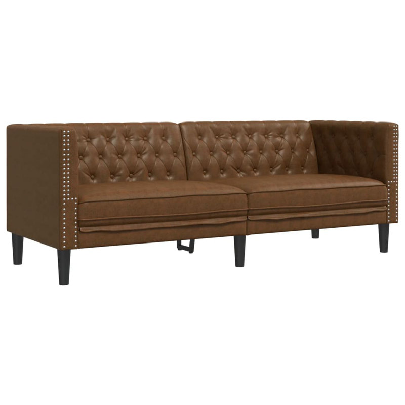 Canapé Chesterfield 2 places Essexville Living, 3, H 27,8 po x l 76,4 po x P 29,3 po