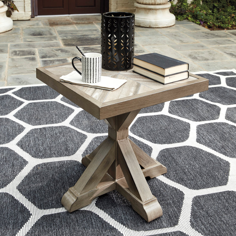 Pedestal End Table