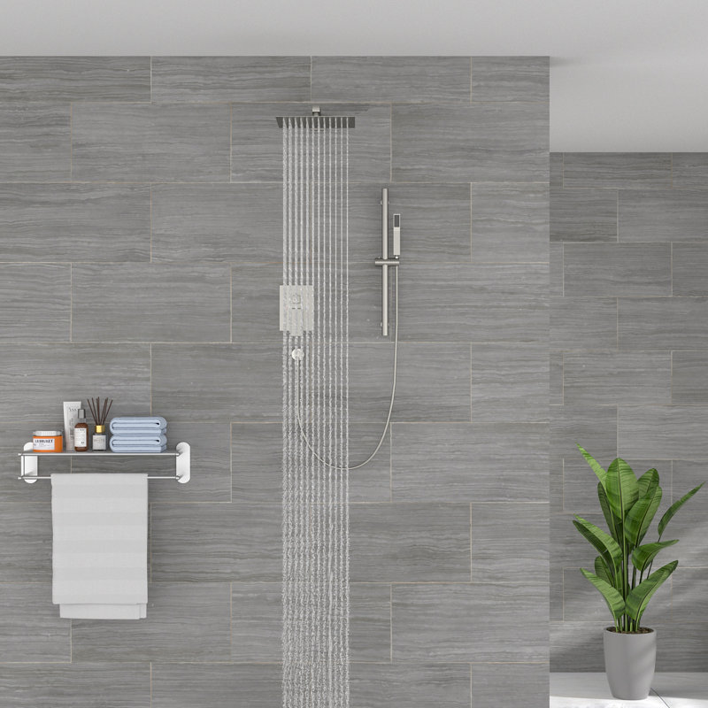 Dual Shower Head 1.8 GPM GPM, Brushed Nickel