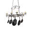 53" Long Laramie 8 Light Pot Rack