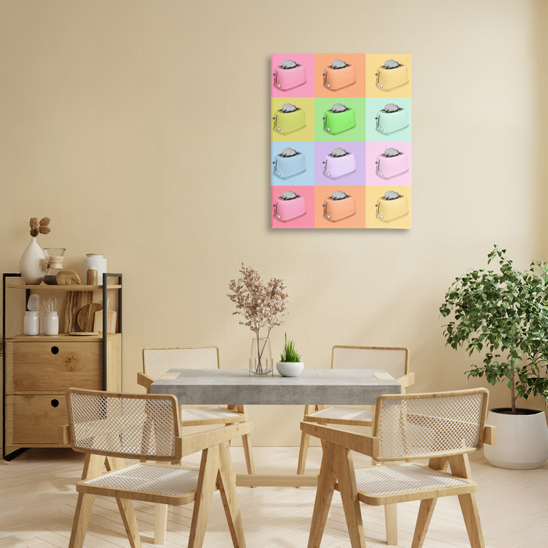 Toile de collage Disco Toaster Oven, design par Lish Creative, 20 x 16