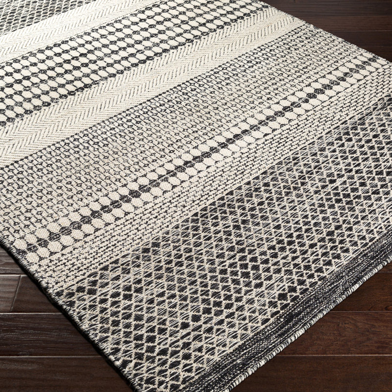 Moroccan Wool Hand Woven Area Rug, Rectangle 183 x 275 cm