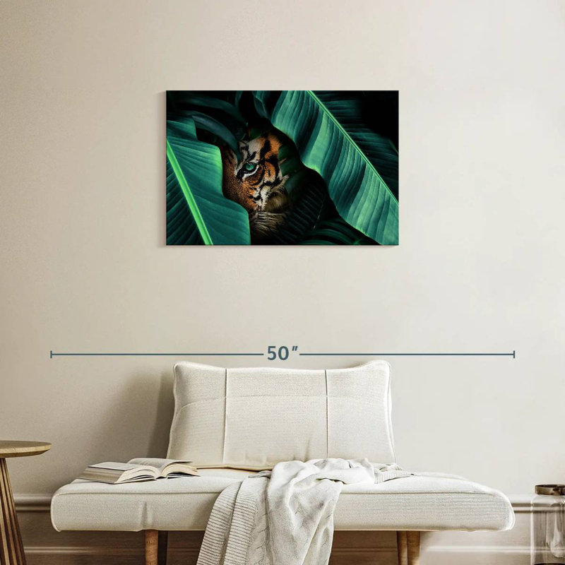 Hiding Tiger, 20" H x 30" W