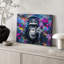 Chimpanzé, casque d'écoute, graffiti-131636498-131636497