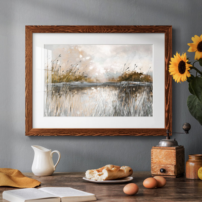 Vue sur le lac Honeybloom, H 18 po x l 26 po, Érable