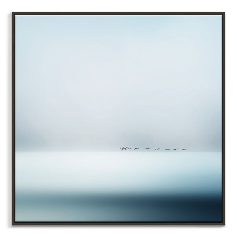 Print on Canvas, 102cm H x 102cm W, Black Floater Frame