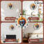 Horloge murale colorée avec motif soleil