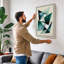 Teal Forms Geometric - Wrapped Canvas-220495754-220495771