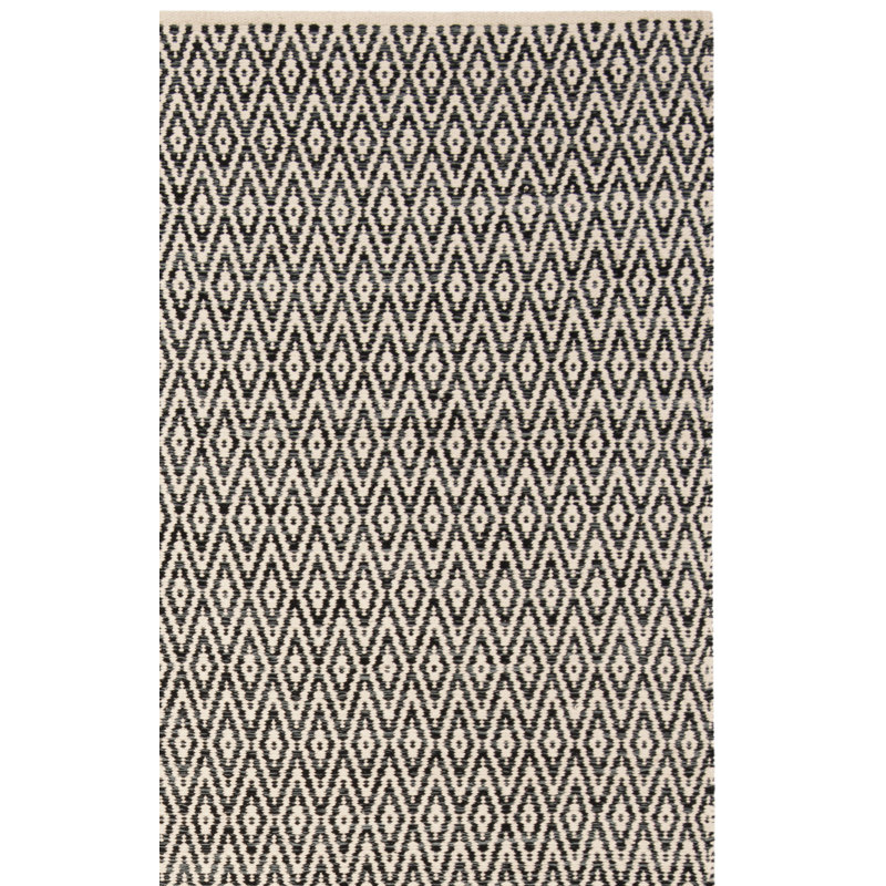 Ivy Hill Hand Woven Cotton Geometric Rug, Rectangle 4' x 6'