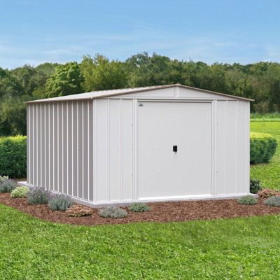 10x12 Classic Steel Storage Shed Eggshell