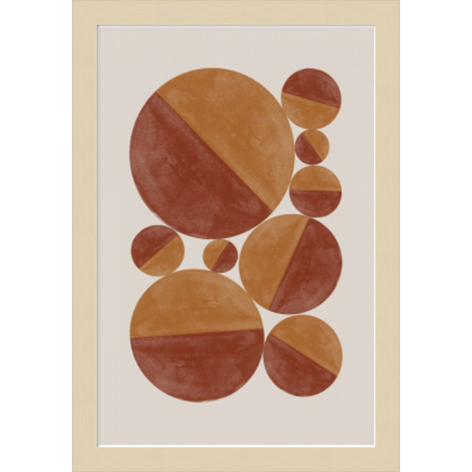 Paley "Burnt Orange Bols" Print, Brown, 17" H x 12" W