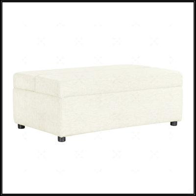 Twin Size Folding Ottoman Sleeper Bed With Mattress Convertible Guest Bed