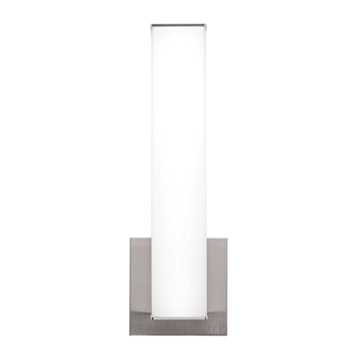 EECB76A0348F47D48698A4216BD3BDC4 Tad 14" LED Wall Sconce, 27/30/35/40/50k Cct, 12 Watt, Satin Nickel