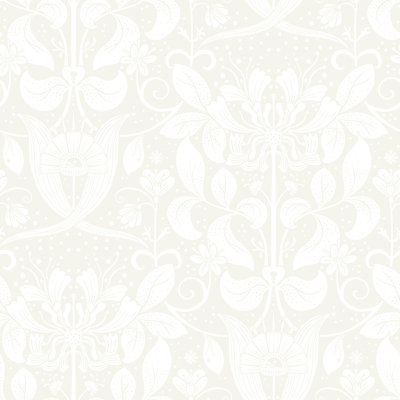Leavy Floral Wallpaper