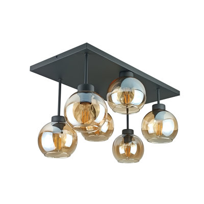 Alexender Glass Semi Flush Mount