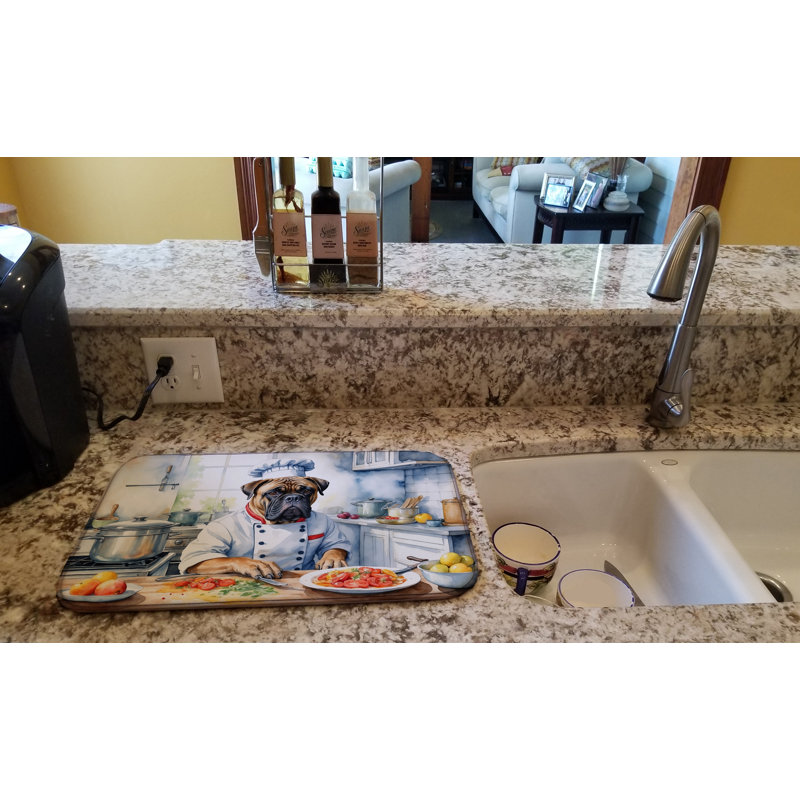 Tapis de séchage Bullmastiff The Chef
