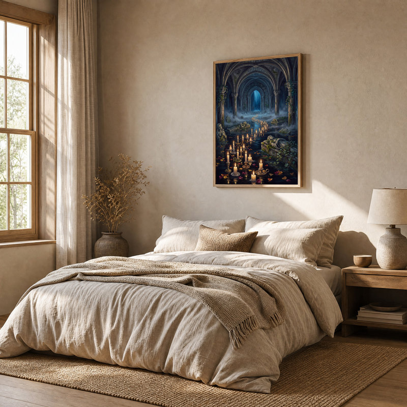 Art mural sur toile gothique, H 48 po x l 36 po