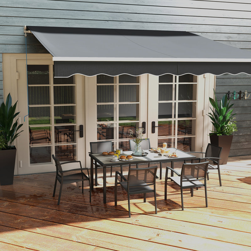 Steel Patio Dining Set Table,