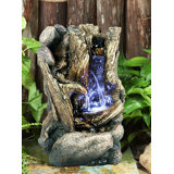 Weather Resistant Table Top Fountain with Light