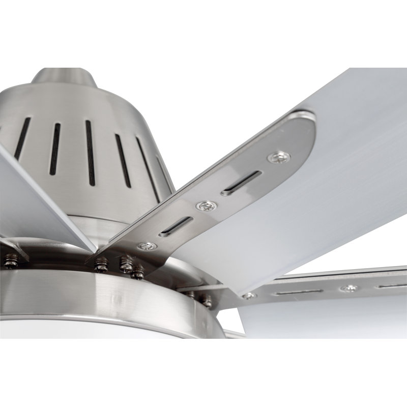 72'' Ceiling Fan with LED Lights, Brushed Polished Nickel