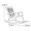 Chaise berçante en bois massif saine