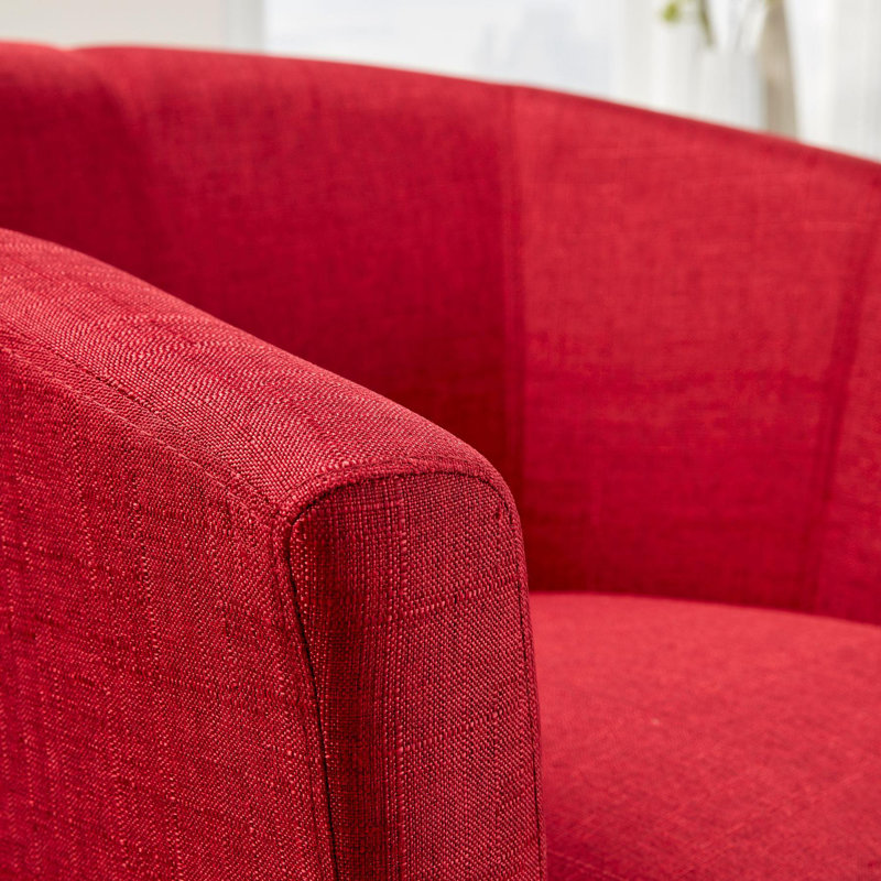 Bedford 67cm Tub Accent Occasional Chair, Red