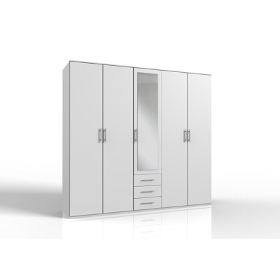 Harron 5 Door Manufactured Wood Wardrobe