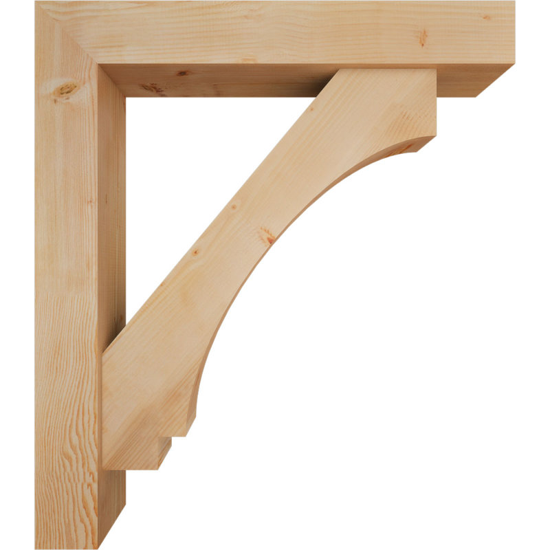 Support de bloc impérial avec entretoise décalée, 48 x 42, Sapin Douglas de l 7 1/2 (lisse)