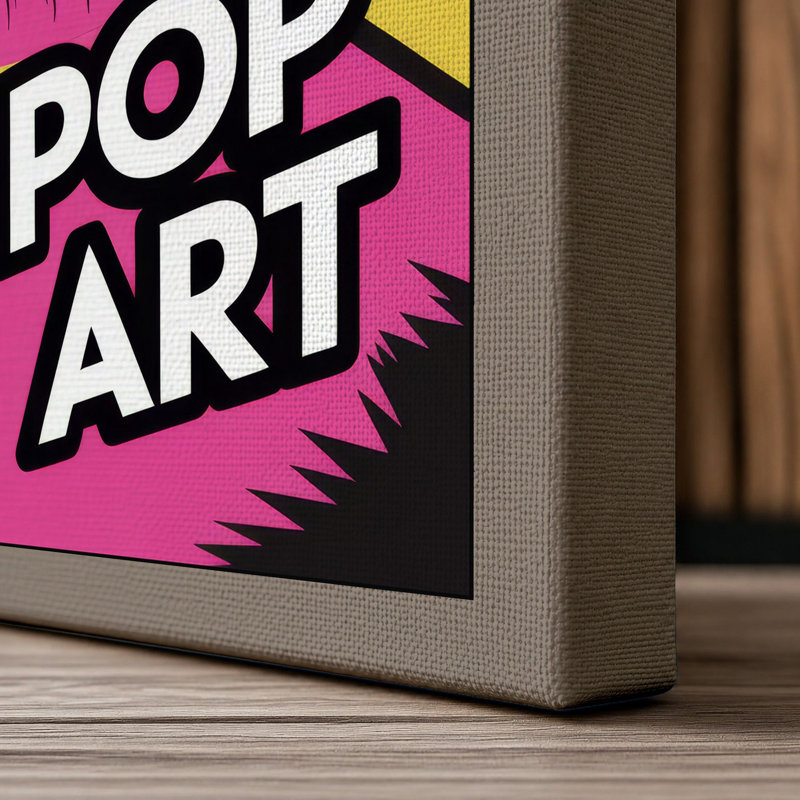 Eye Pop Art - Wrapped Canvas, 24x16 - 61.0 x 40.6 cm, Taupe Border