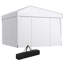 Abri escamotable avec parois latérales Outsunny 9,7 pi x 9,7 pi-545751044