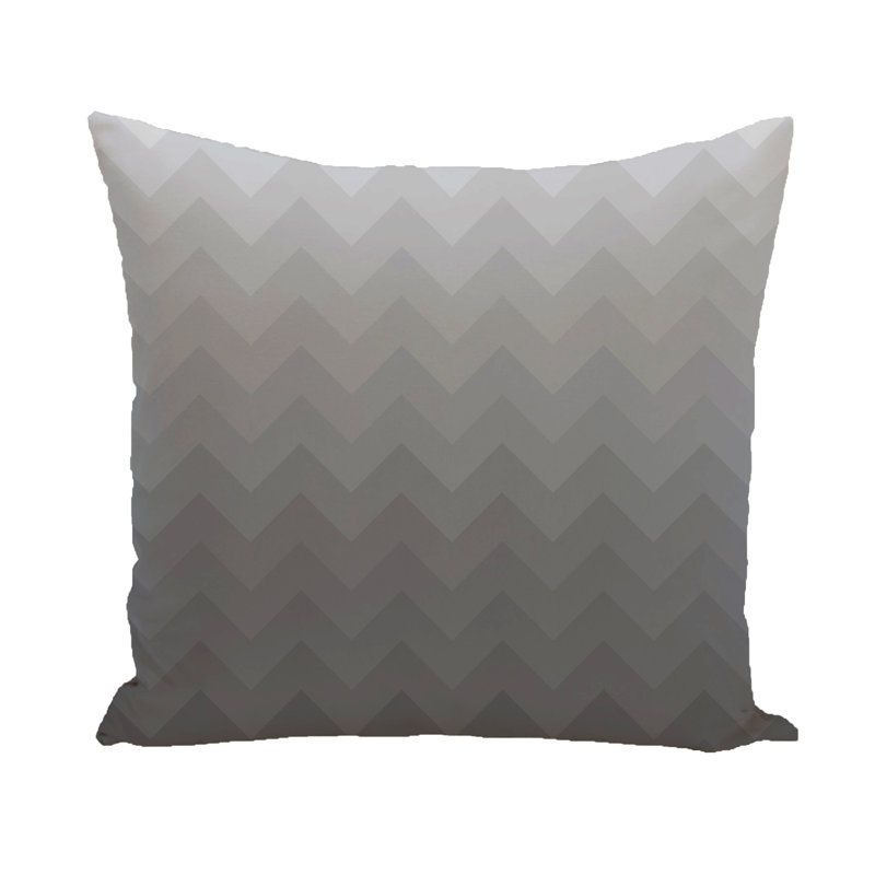 Stripe A Balance Chevron Reversible Throw Pillow, 26" x 26", Dark Grey