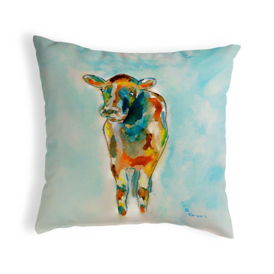 Cow Reversible Throw Pillow