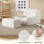 Fauteuil à billes pour adultes avec repose-pieds, fauteuils à billes surdimensionnés avec mousse à mémoire de forme haute densité, canapé confortable avec tête, cou, dossier, soutien lombaire, hanche pour le salon et la chambre à coucher