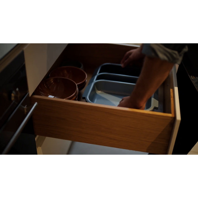 Blue Carbon Steel Non-Stick Stackable Roasting Pan Set