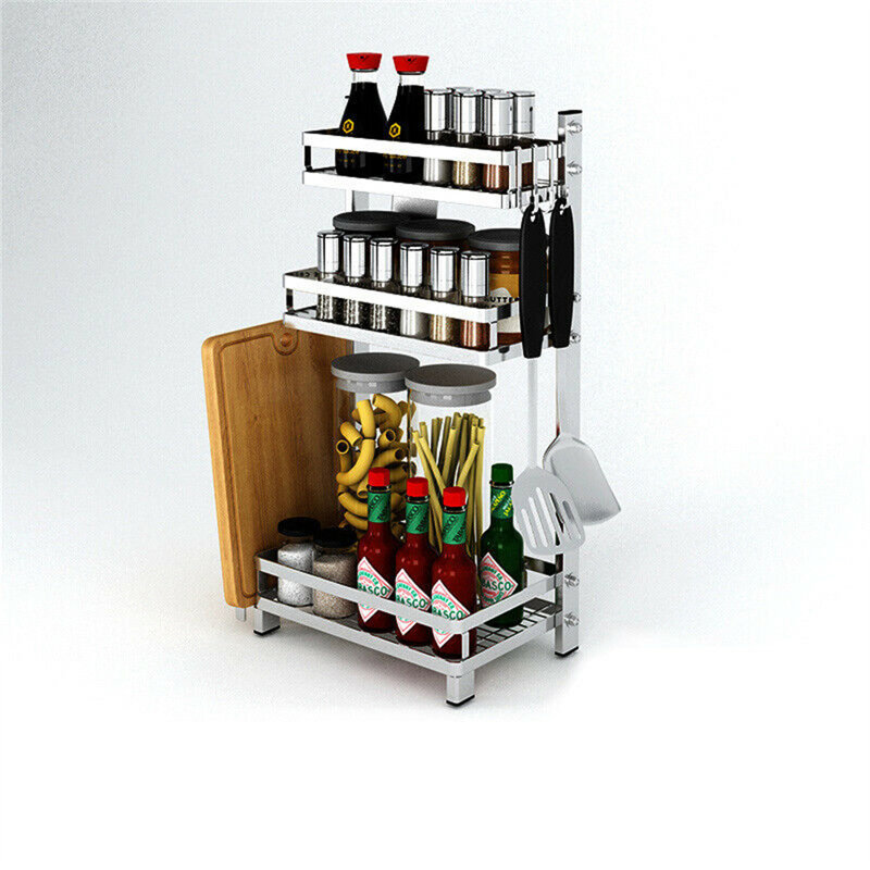 Freestanding Spice Rack, Sliver